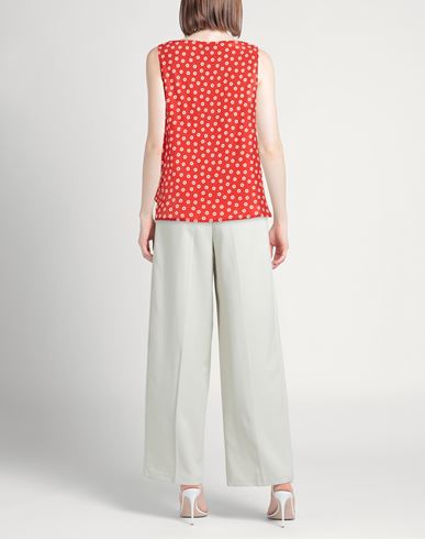 Woman Top Red Size 10 Silk