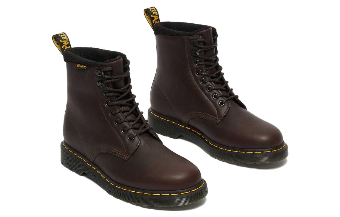 1460 Pascal Warmwair Leather Lace Up Boots 'Dark Brown'