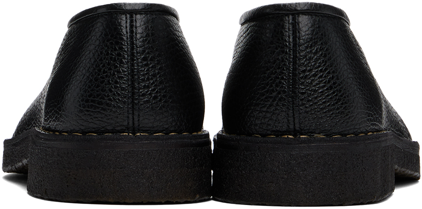 LEMAIRE Black Piped Crepe Slippers