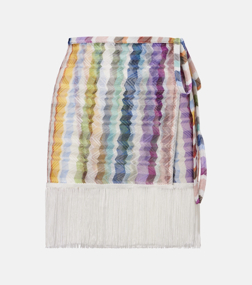 Fringed beach cover-up