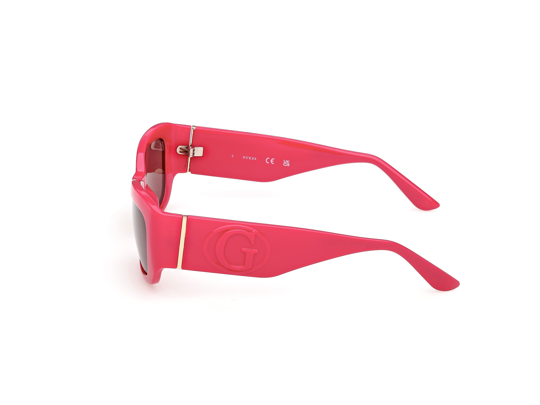 Guess Mujer Guess GU00253 72S Gafas de sol Inyectado Rosa Burdeos Cuadrada Norma