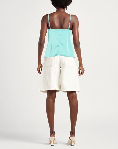 Woman Top Turquoise Size 6 Polyester