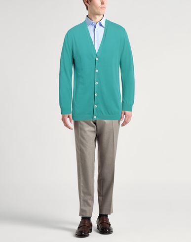 Man Cardigan Turquoise