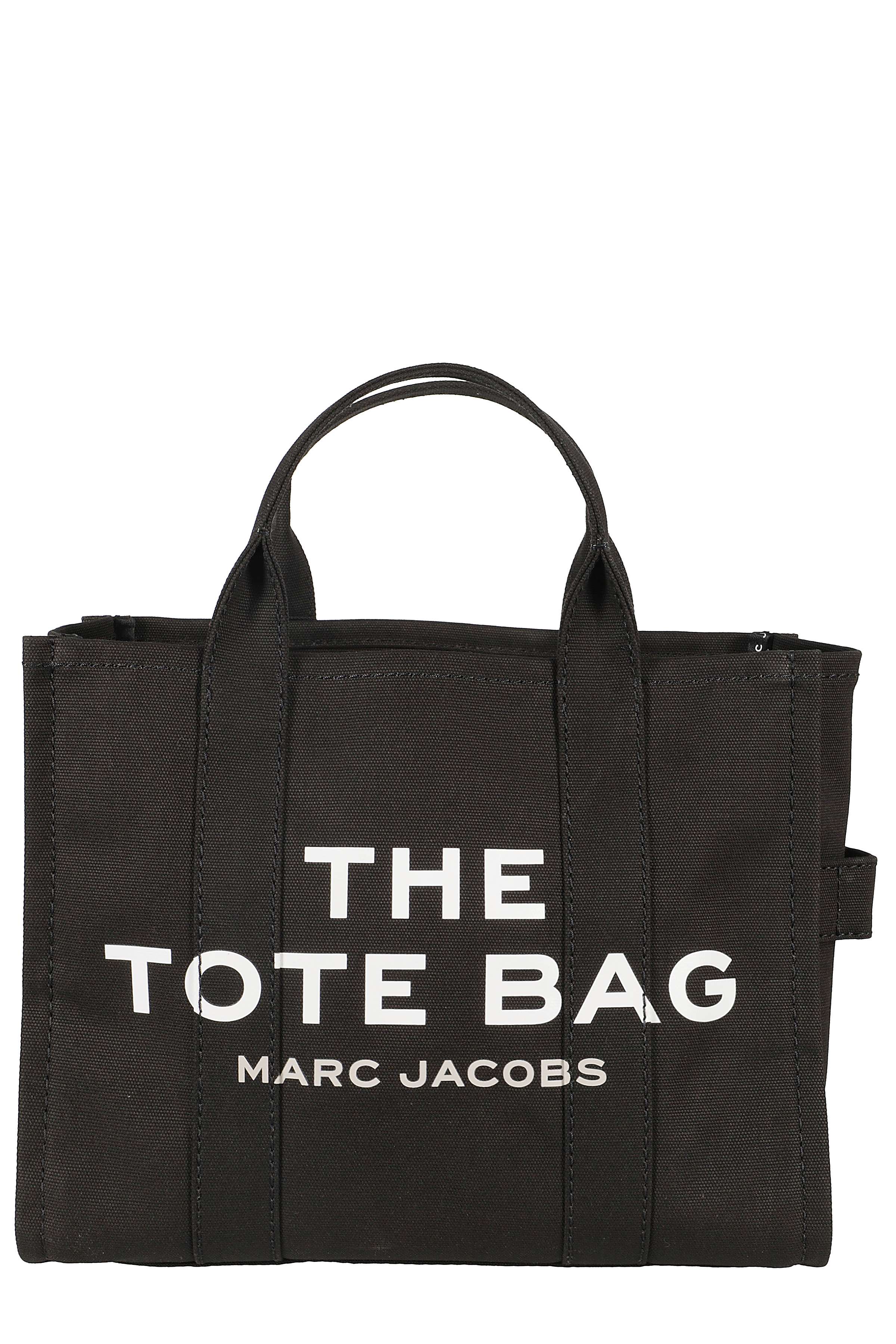 The Medium Tote Black Cotton Borsa - Women