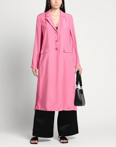 Malìparmi Woman Overcoat & Trench Coat Pink Size 6 Viscose