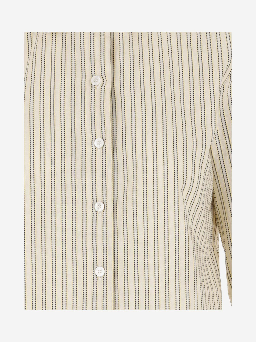 Cotton Shirt With Striped Pattern