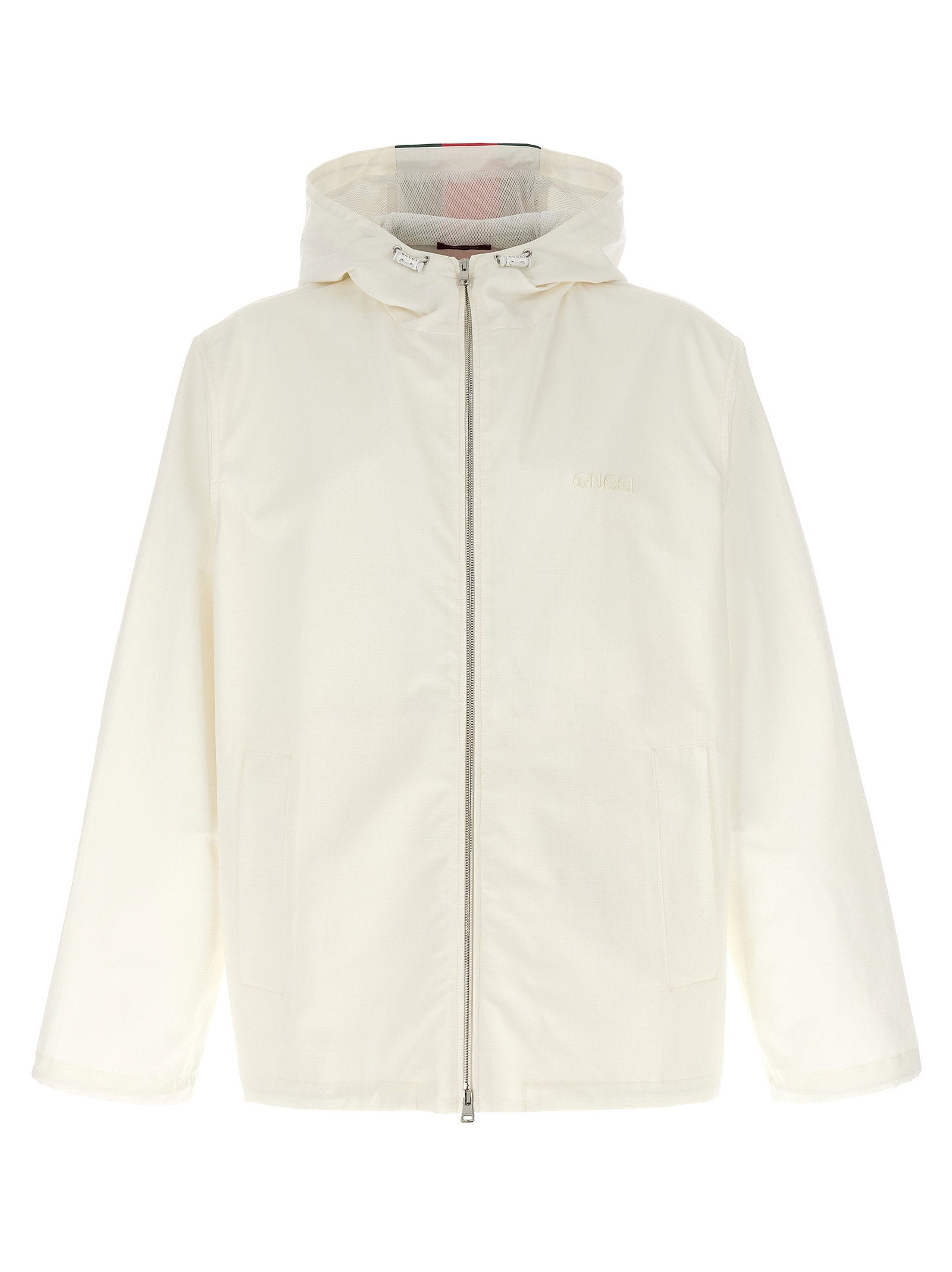 Water-Repellent Cotton Jacket — Cream