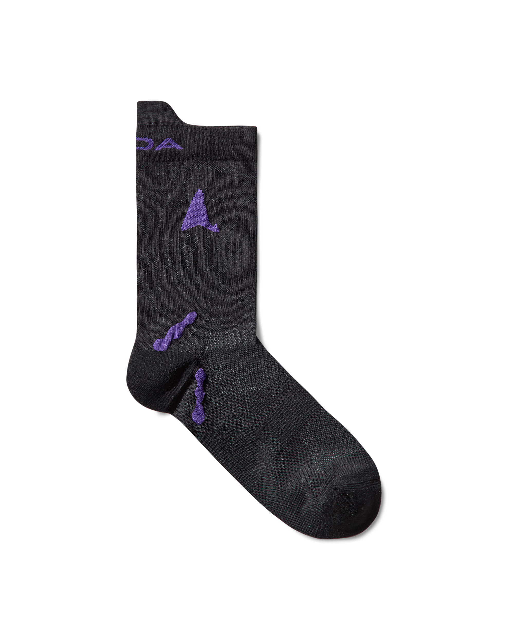 ROA Ryli Q Skin Technical Crew Socks Black Underwear Unisex
