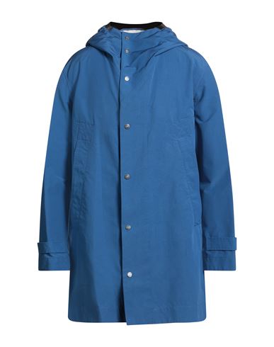 Man Overcoat & Trench Coat Slate blue Size XL Polyacrylic, Cotton