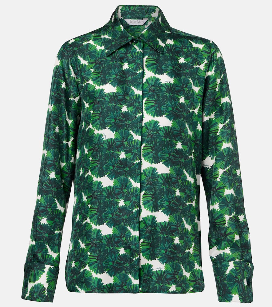 Rodesia printed silk twill shirt