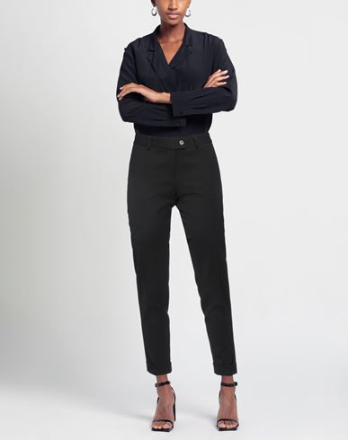 Même By Giab's Woman Pants Black Size 10 Polyester, Virgin Wool, Elastane