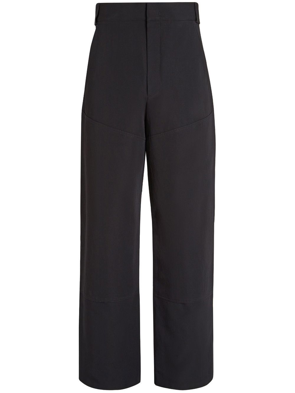 Straight-leg cut trousers - Black