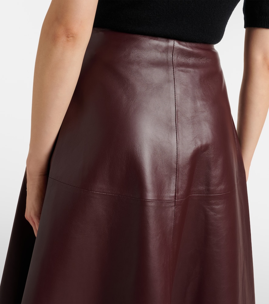 Varda leather maxi skirt