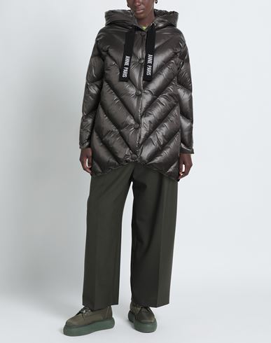 Woman Puffer Taupe Size 6 Polyamide