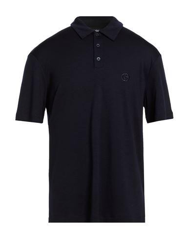 Man Polo shirt Midnight blue Size 40 Wool