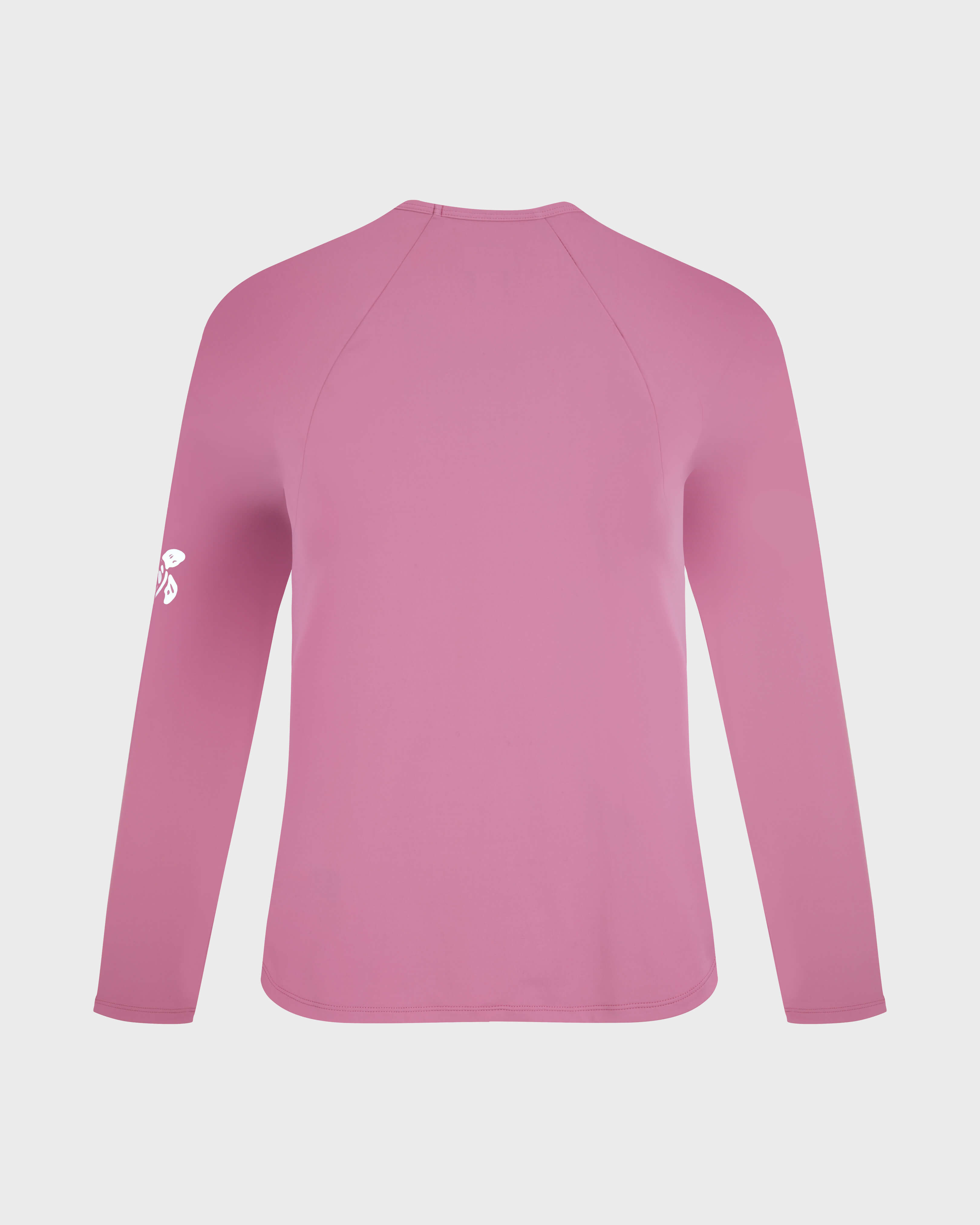 Women Long Sleeves Rashguard Top Solid - Rsh - Fly-out - Pink