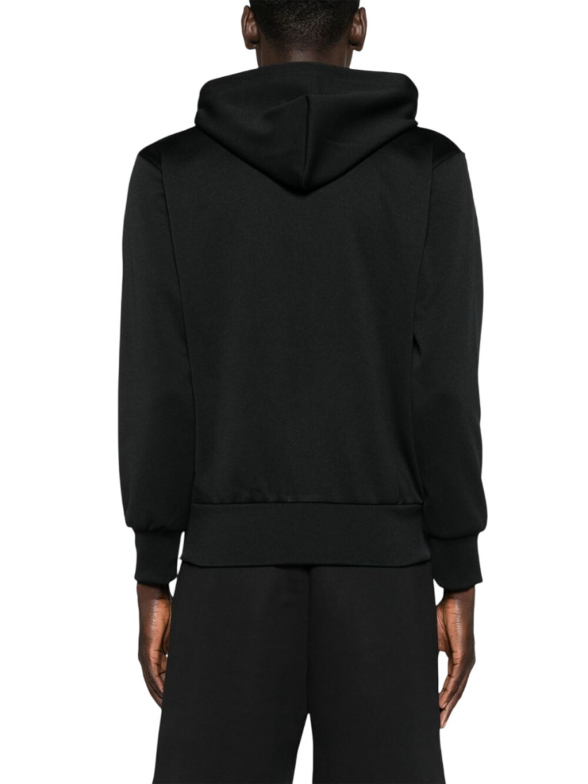 Black Logo Hood Sweatshirt
