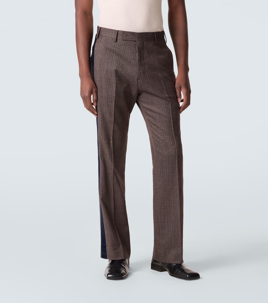 Alto pinstripe wool-blend slim pants