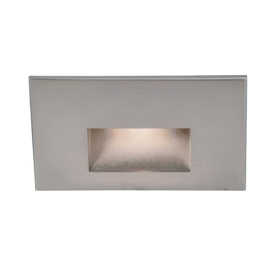 WAC Lighting 120V LEDme 1-Light Horizontal Step and Wall Light in Stainless Steel - WL-LED100-A
