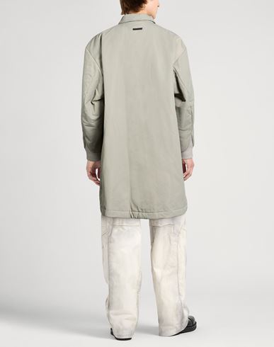 Man Coat Light grey Size XL Nylon, Cotton
