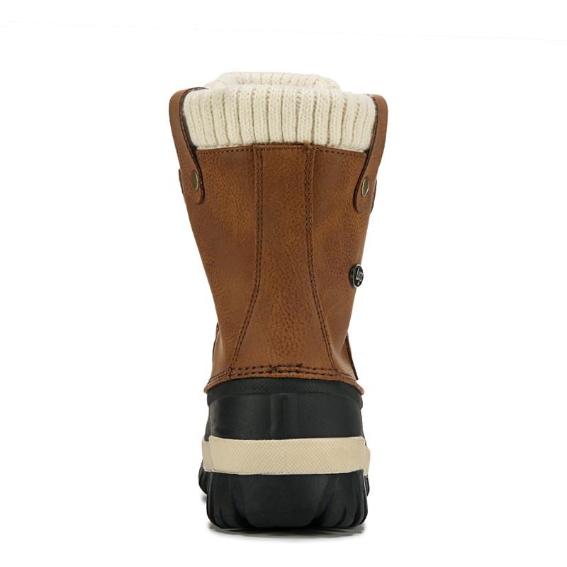 Women's Stormy Weather Resistant Duck Boots (Peanut/Cream/Black)