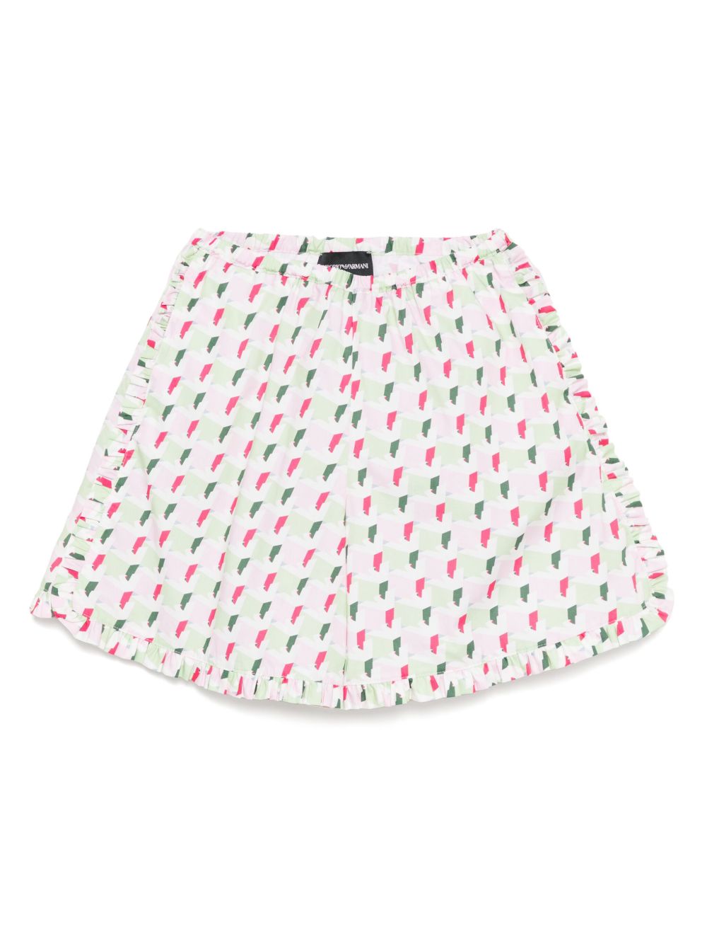 Emporio Armani Kids patterned shorts - Green