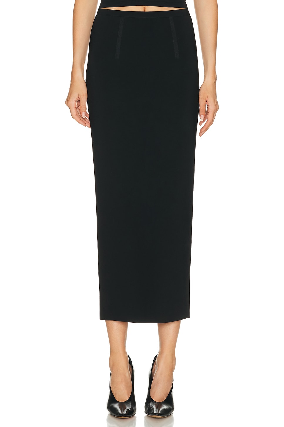 High Sport Long Lawton Skirt in Black - Black. M also in L