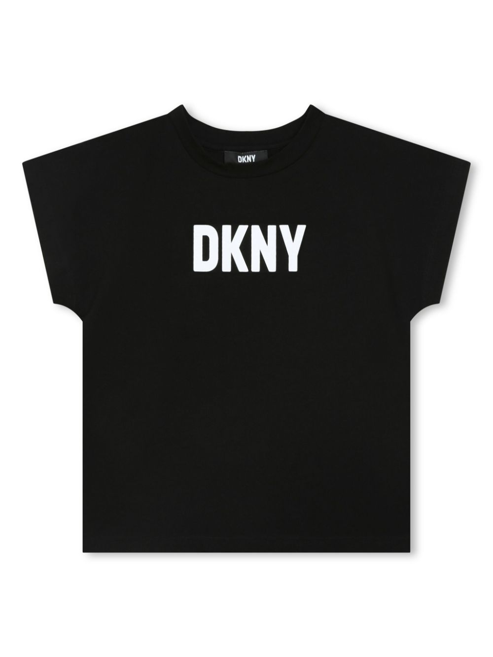 Logo-print round-neck T-shirt - Black