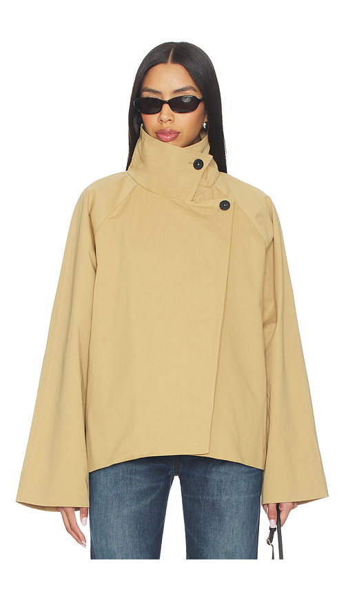 ALL THE WAYS Katlynne Trench Jacket in Tan. - L also in