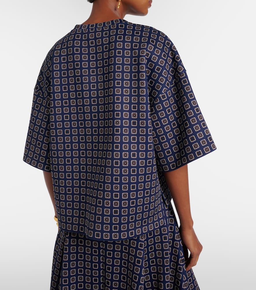 Notizia printed jersey top