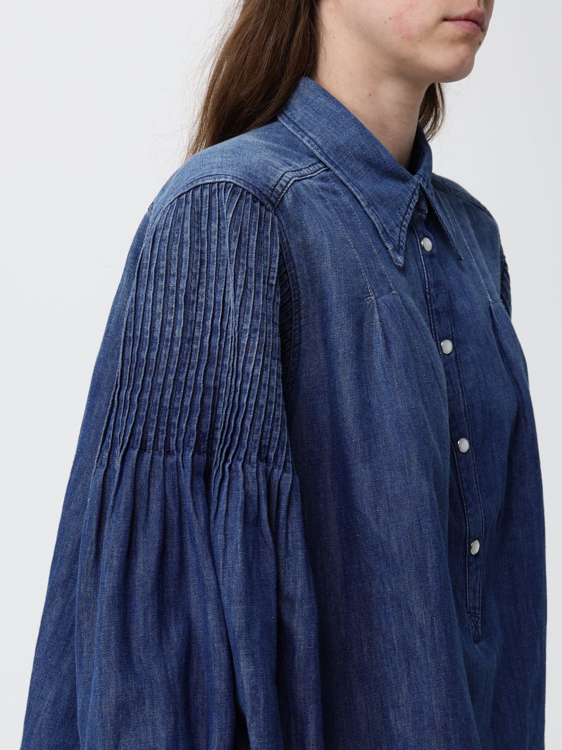 Shirt Woman color Denim