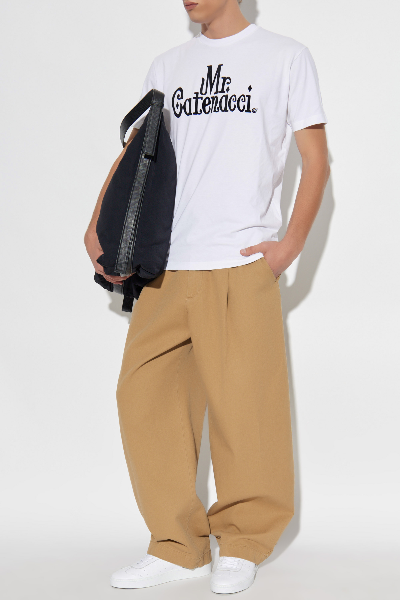 T-shirt With Logo, Men's, White