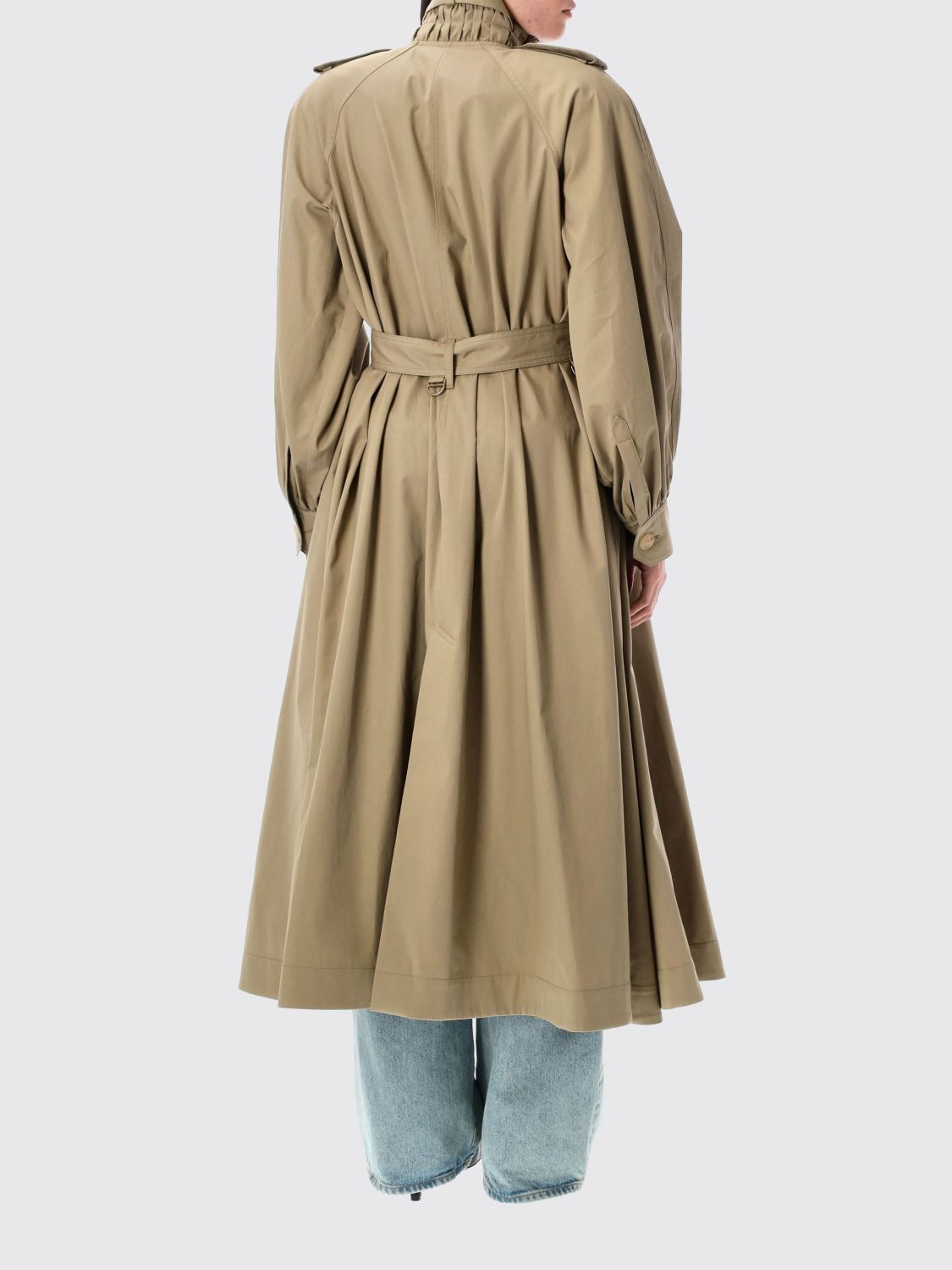 Chloé organic-cotton trench coat - Brown