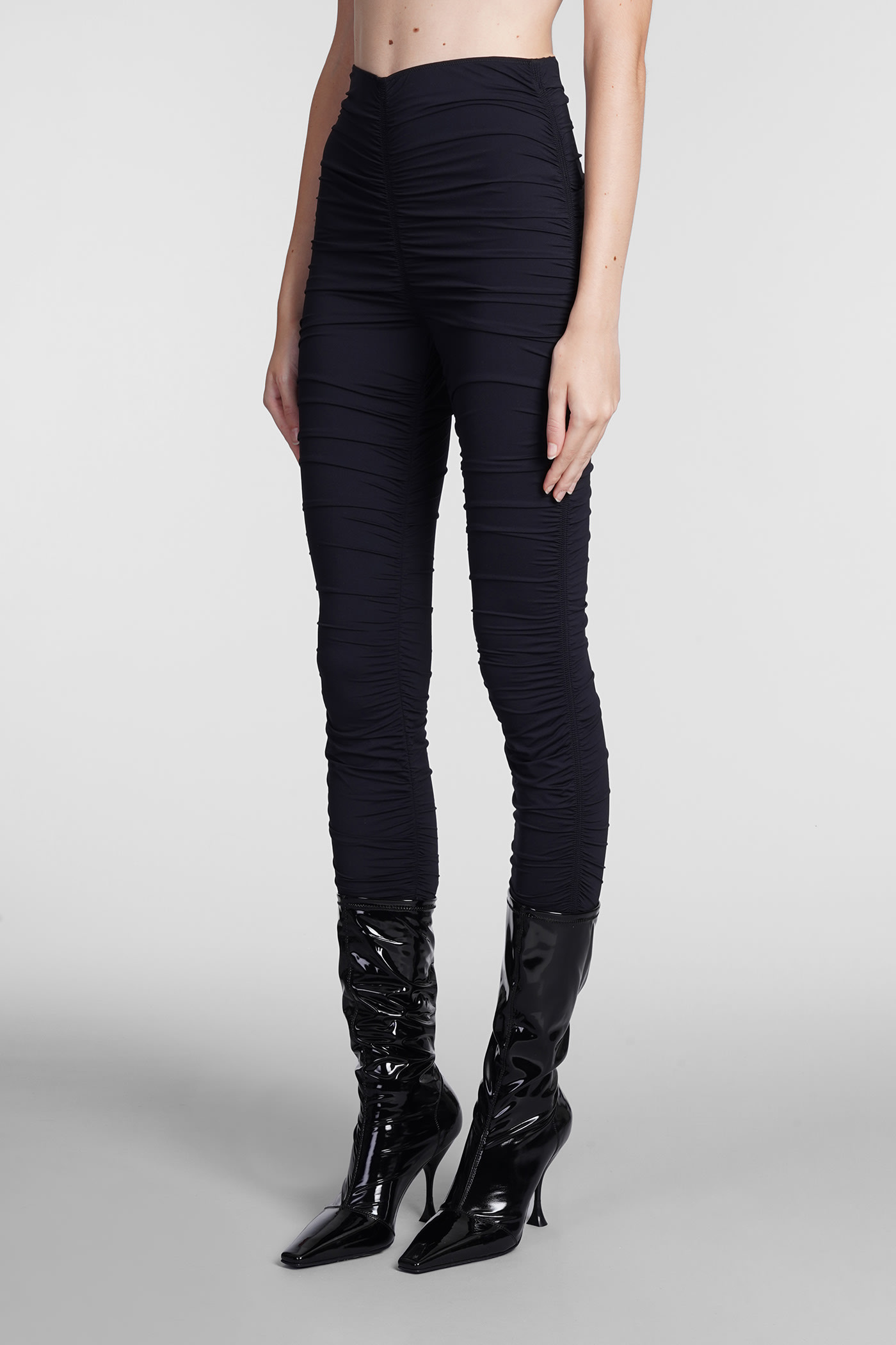 Leggins In Black Synthetic Fibers