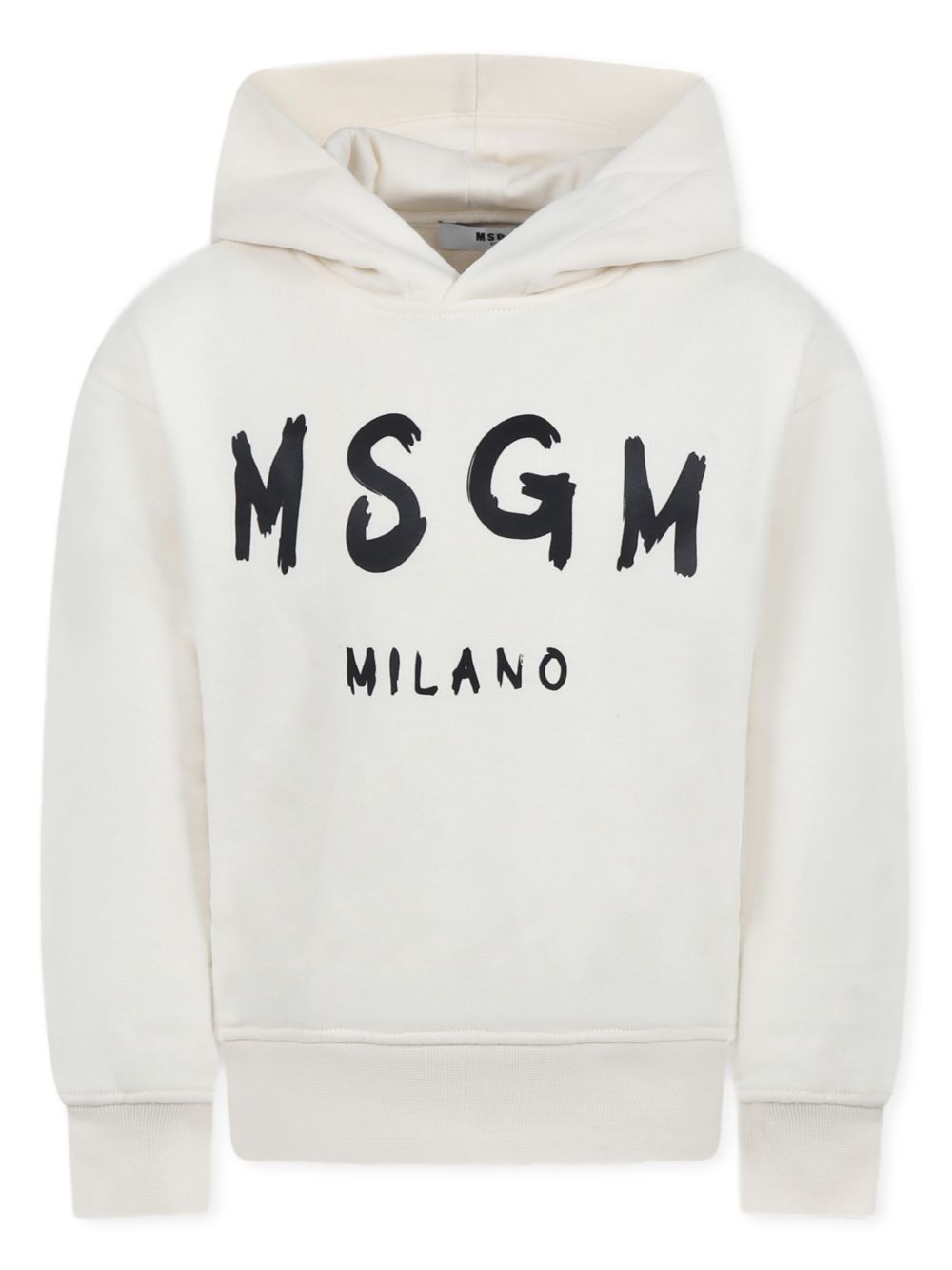 Logo-print hoodie - Neutrals