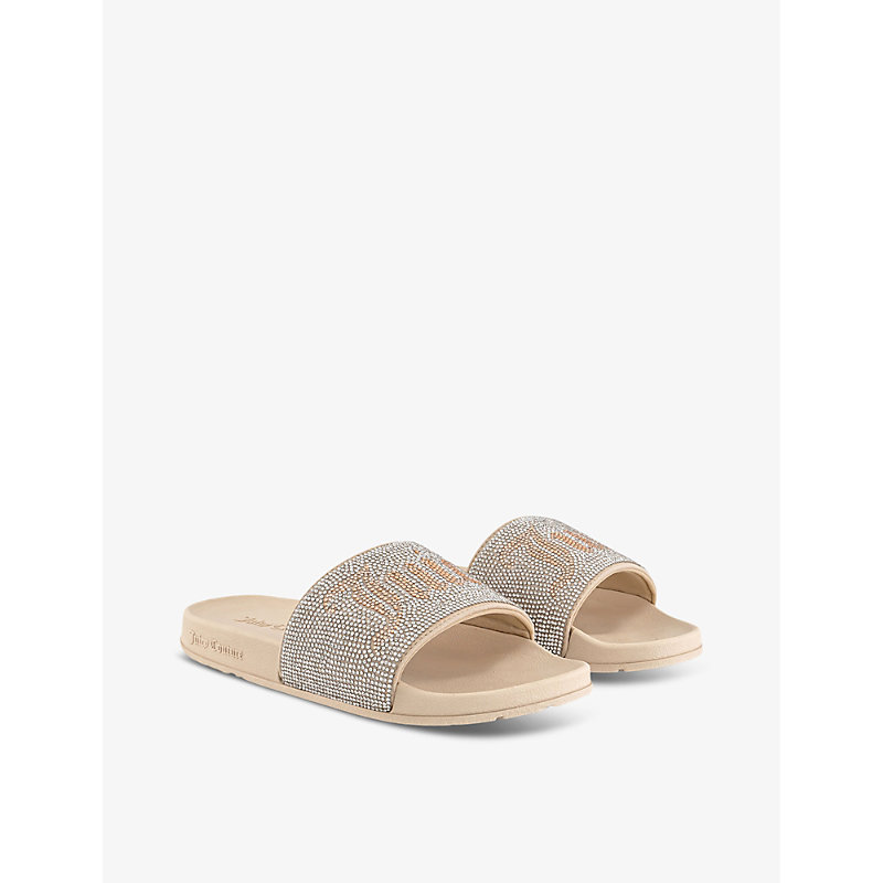 Womens Brazilian Sand Donna Diamante-embellished Rubber Sliders