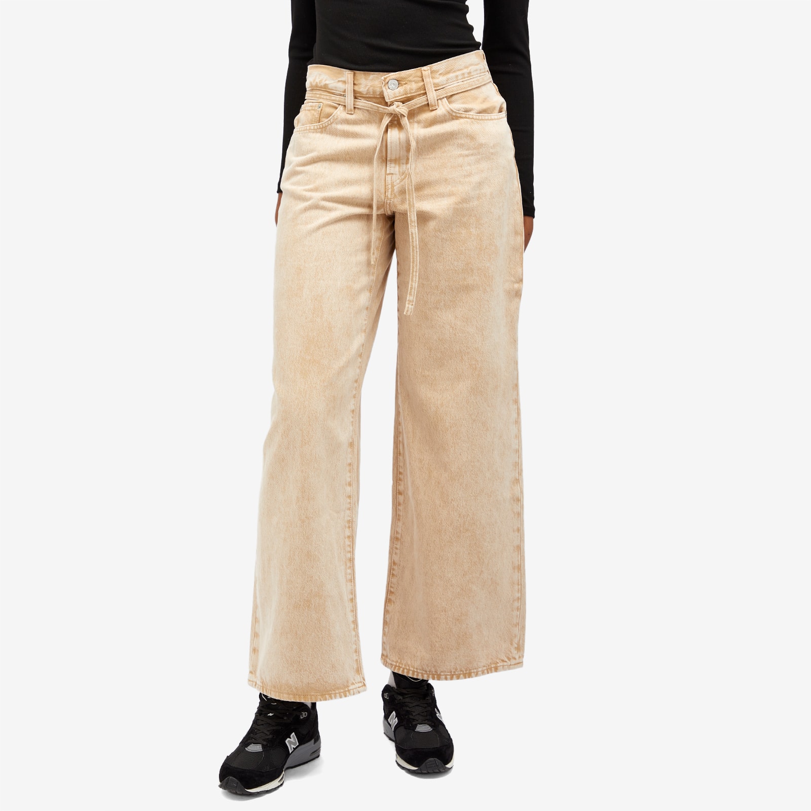 Women's Straight Leg Jeans in Khaki