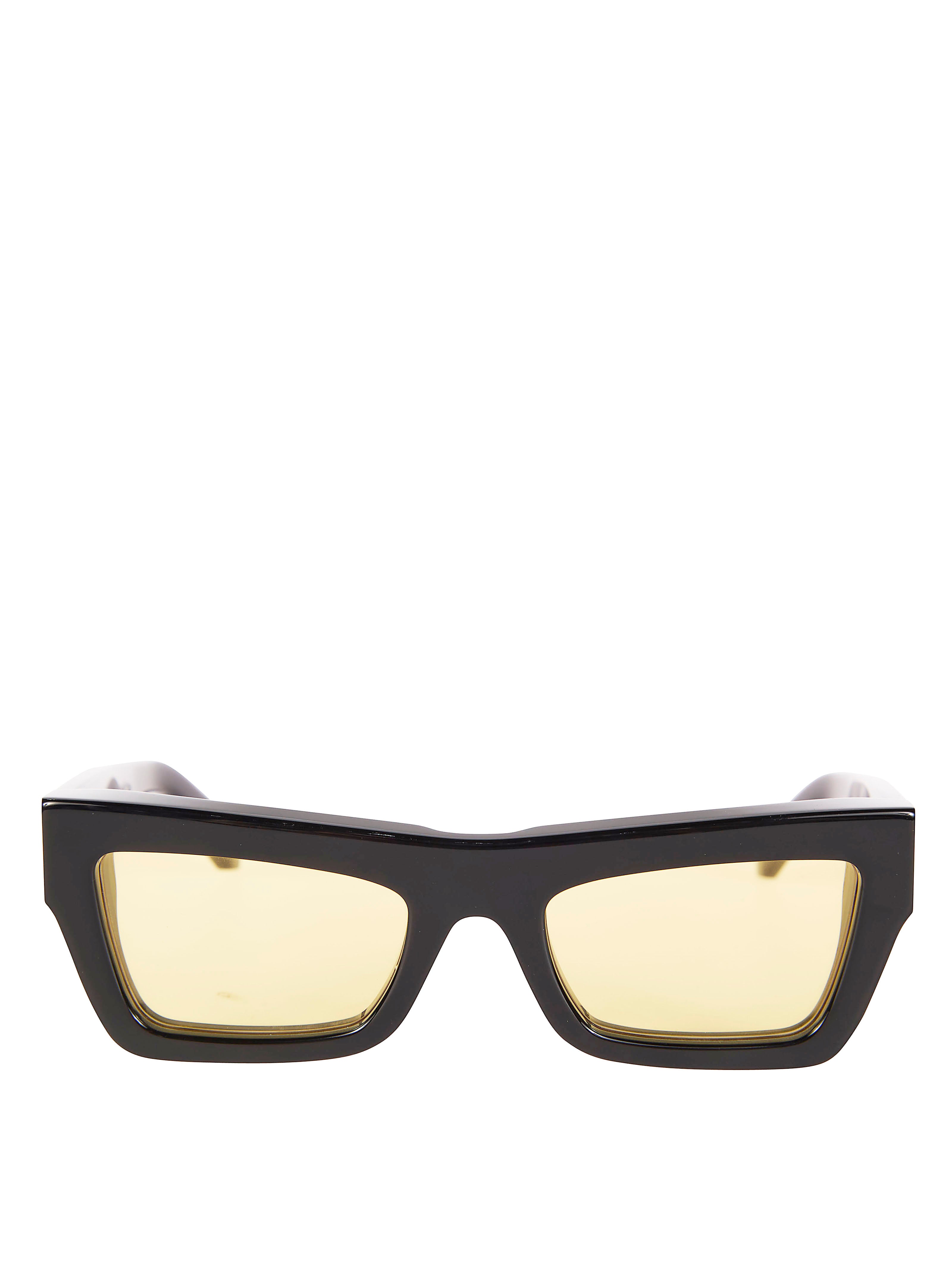 Black Charleston Acrylic Angled Sunglasses