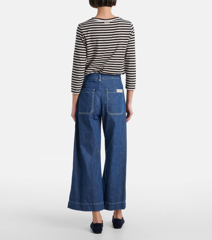 Paul high-rise wide-leg jeans