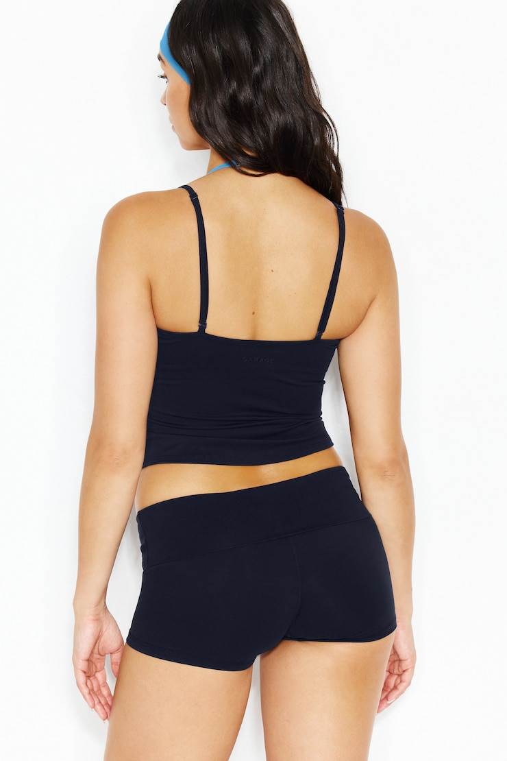 Active Layered Tank Top - Navy - Women Clothing
