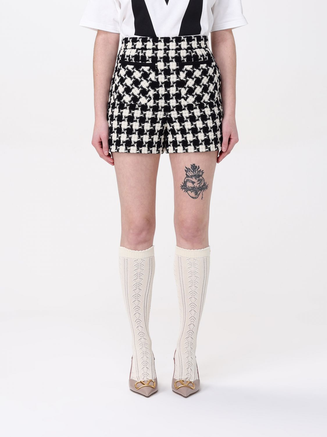 Short Woman color White