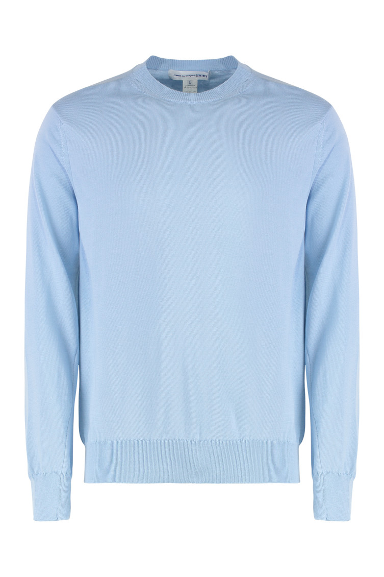 Light Blue Knitted Sweatshirt