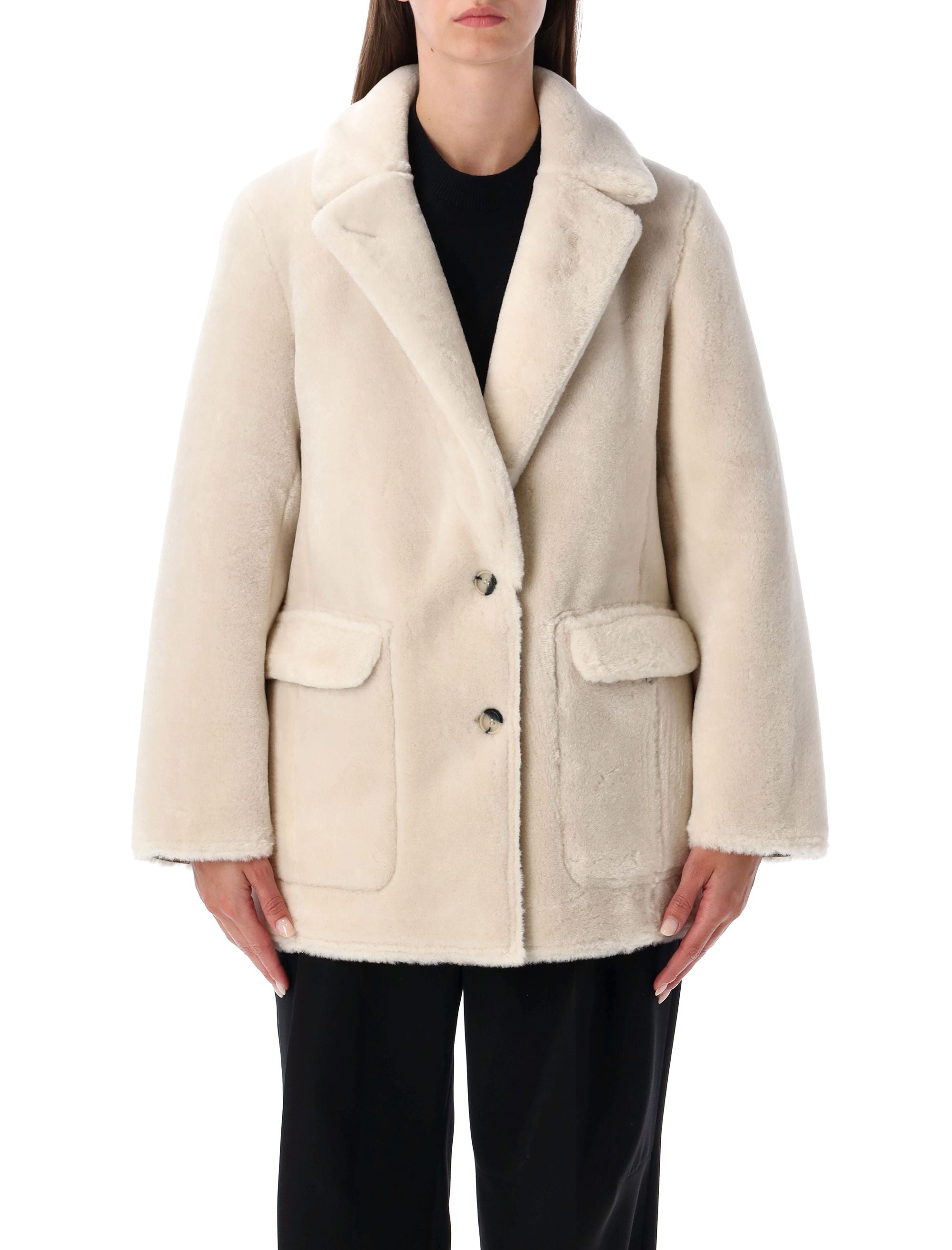 Reversible Plush Faux Fur Jacket - Size S
