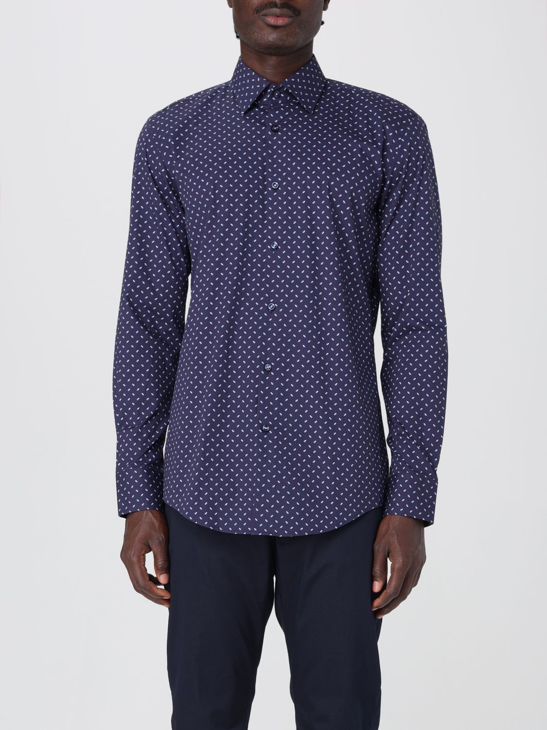 Shirt BOSS Men color Blue