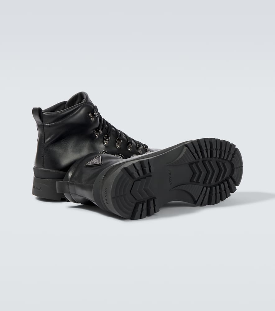 Brixxen leather lace-up boots