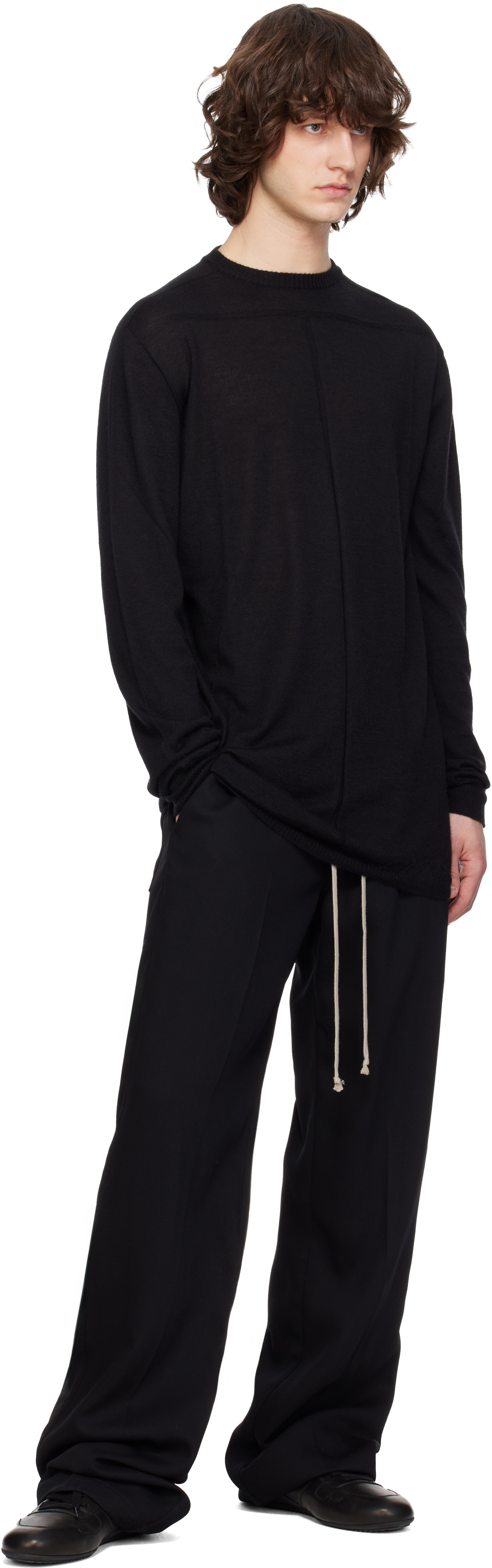 Black Temple Oversized Level Sweater