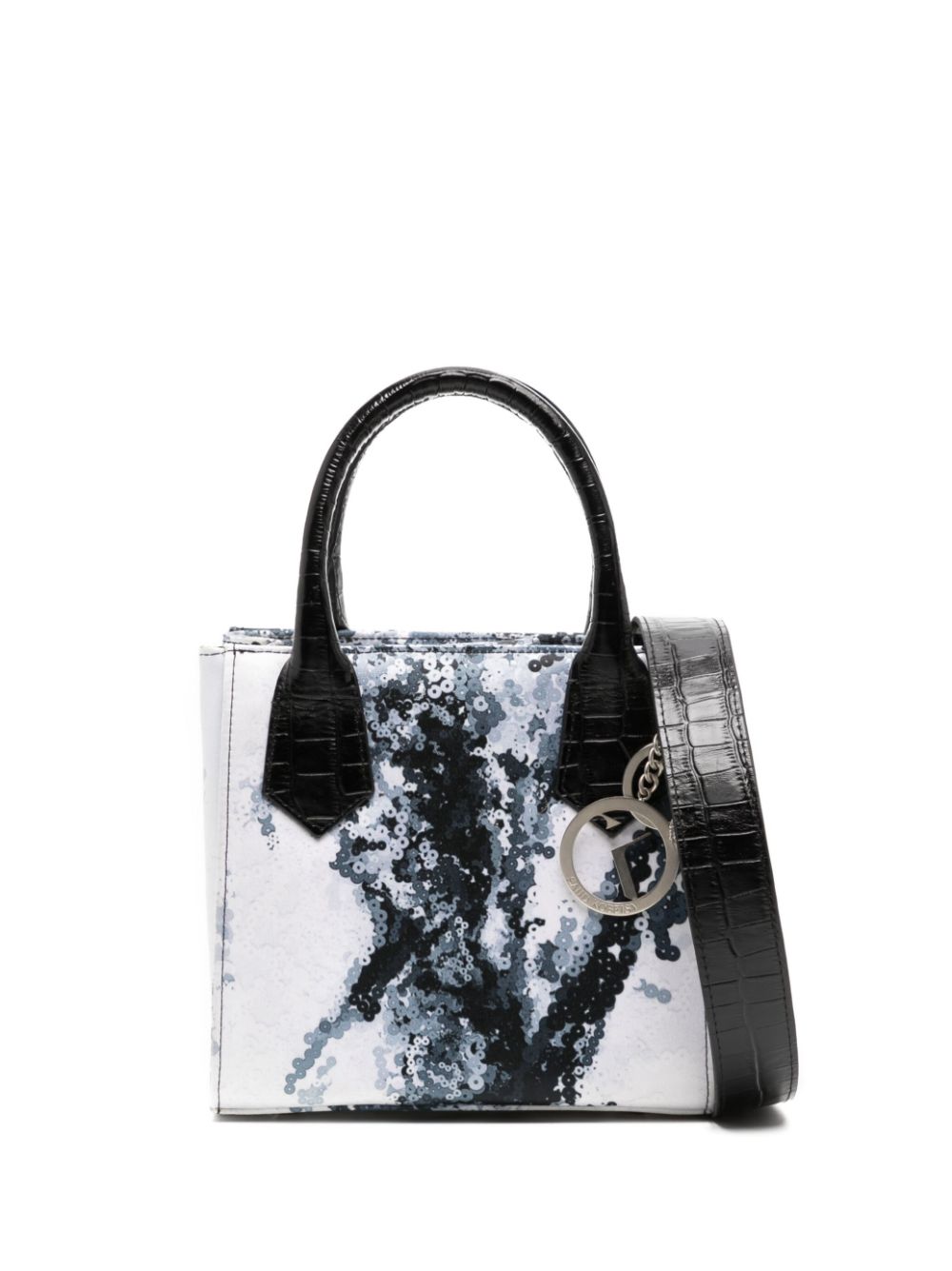 Sequin-embellished mini bag - White