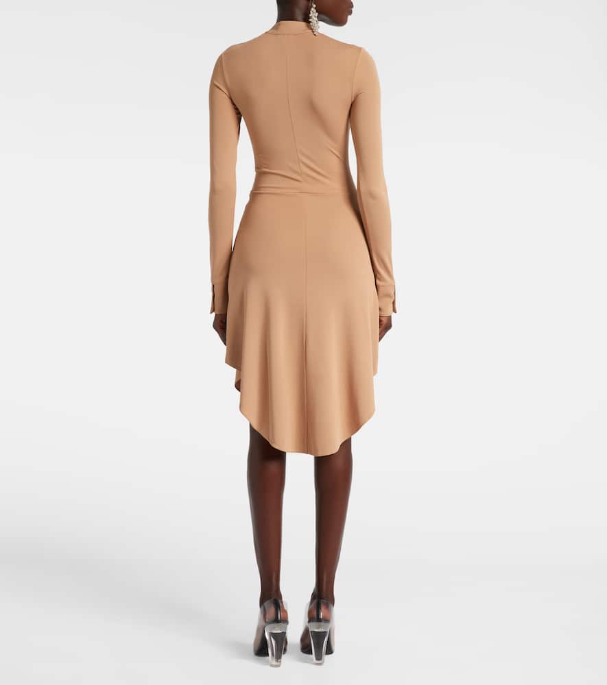 Courrèges Biker crêpe jersey minidress