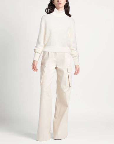 Woman Turtleneck Ivory Size 12 Mohair wool, Silk