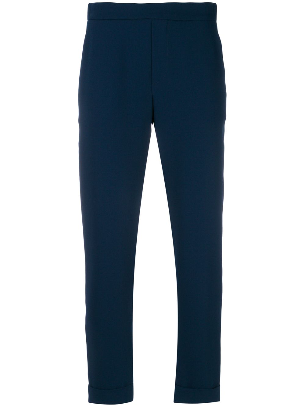 Rolled cropped trousers - Blue